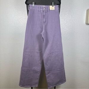 Women's Purple High-Rise Wide Leg Sailor Jeans Size 4